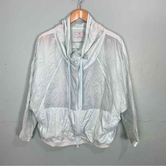 Adidas Stella McCartney Barricade Mint Windbreaker Sz M‎ IT 44 - Picture 1 of 6